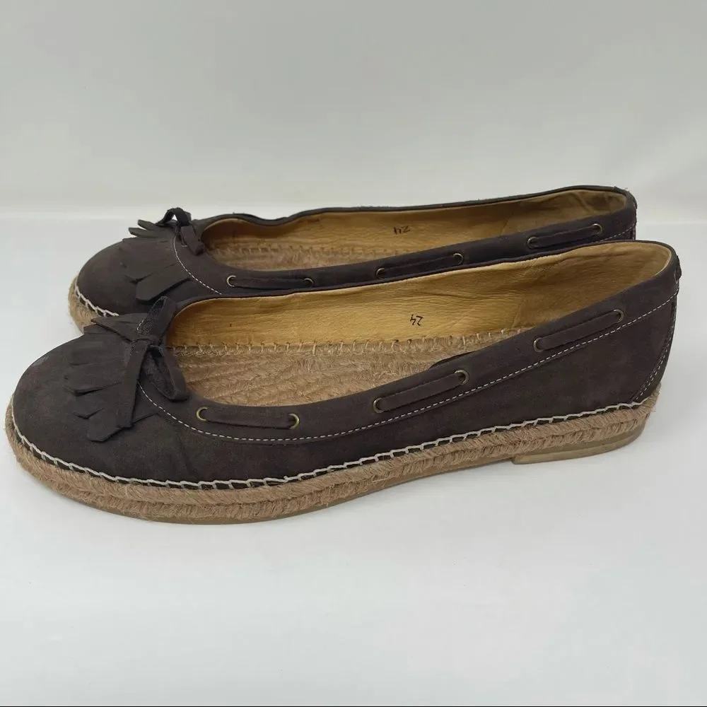 Michael Kors Espadrilles Leather Flats Siz e10